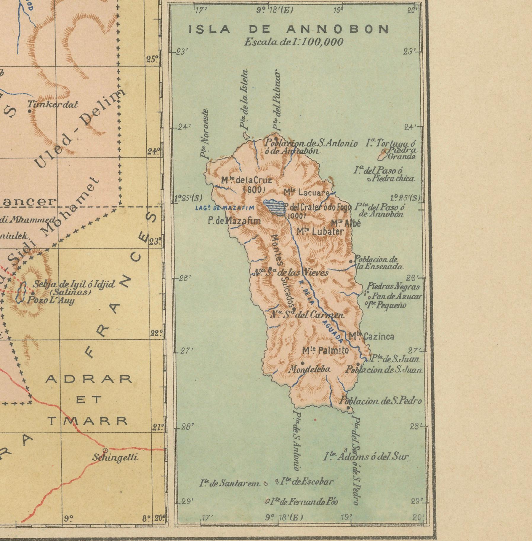 Echoes of Empire: Spanish Territories in West Africa, 1903 In Good Condition For Sale In Langweer, NL