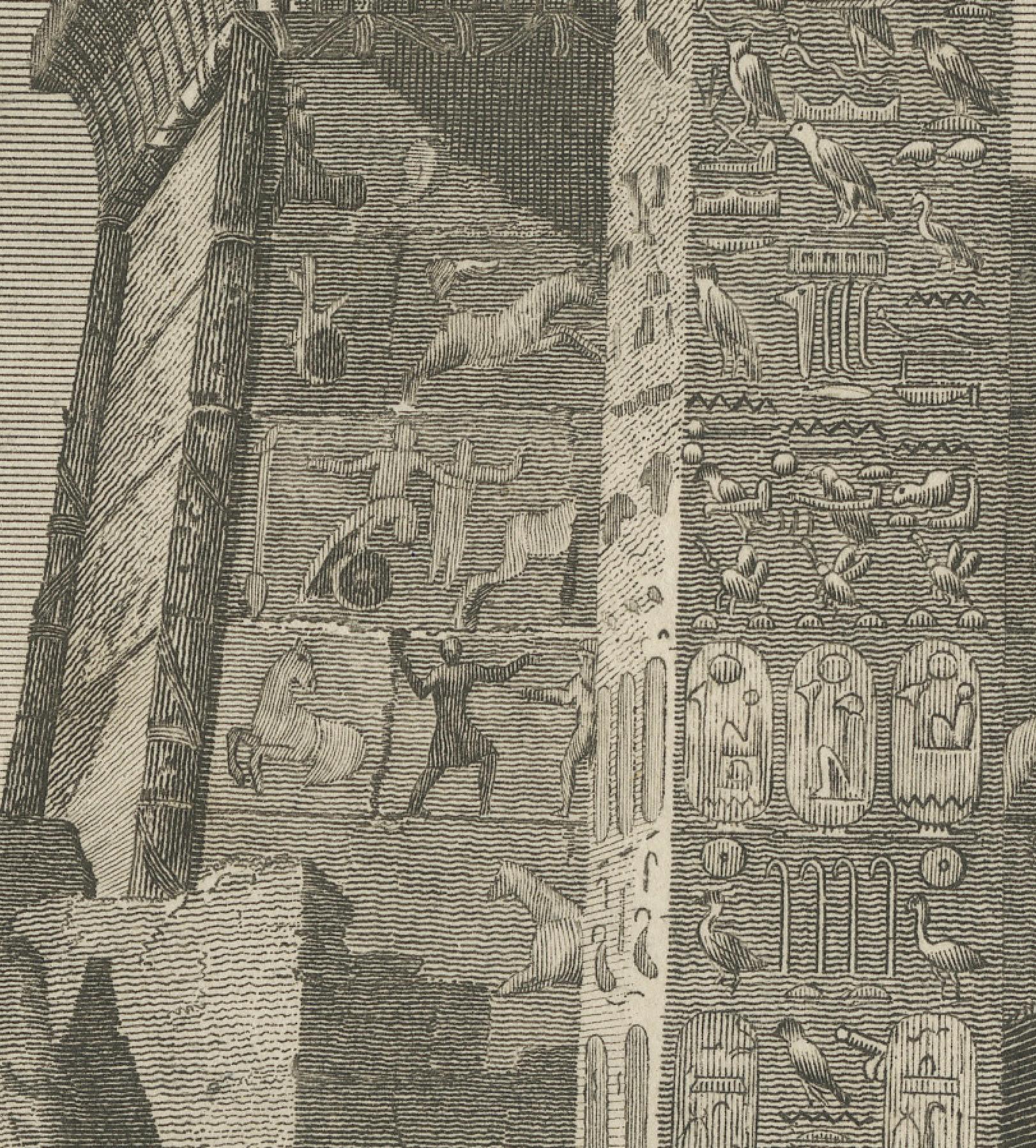 Paper Echoes of Thebes: The Luxor Palace Ruins in Upper Egypt, 1801 For Sale