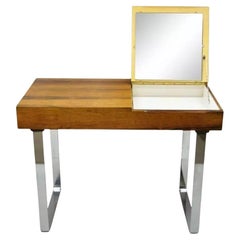 Mesa de tocador Echtes Kristall Spiegelglas Palo de rosa Moderna danesa de mediados de siglo