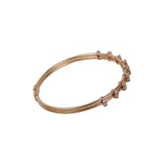 ECJ Collection 14k Rose Gold 0.55ctw Diamond Bangle Bracelet