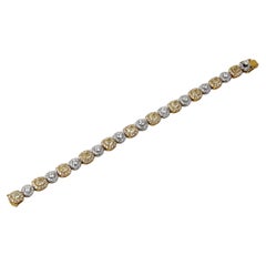 ECJ Collection 18k Gold Two-Tone Diamond Bracelet