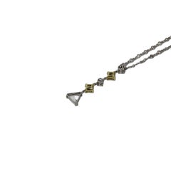 ECJ Collection 18K White Gold GIA Diamond Necklace