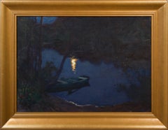 Ecke Hedberg - Månglitter (c. 1905), obra maestra nórdica iluminada por la luna