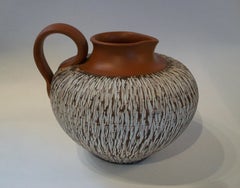 Eckhardt & Engler, "Rinde", jarra de terracota de mediados de siglo, Alemania, C.1957