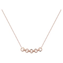 Ecksand 14k Rose Gold Nine Link Gold Chain Necklace