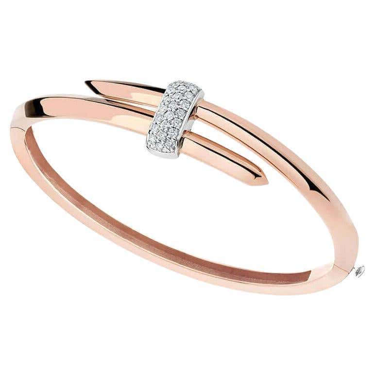 Rose gold bangle bracelet set Outlet