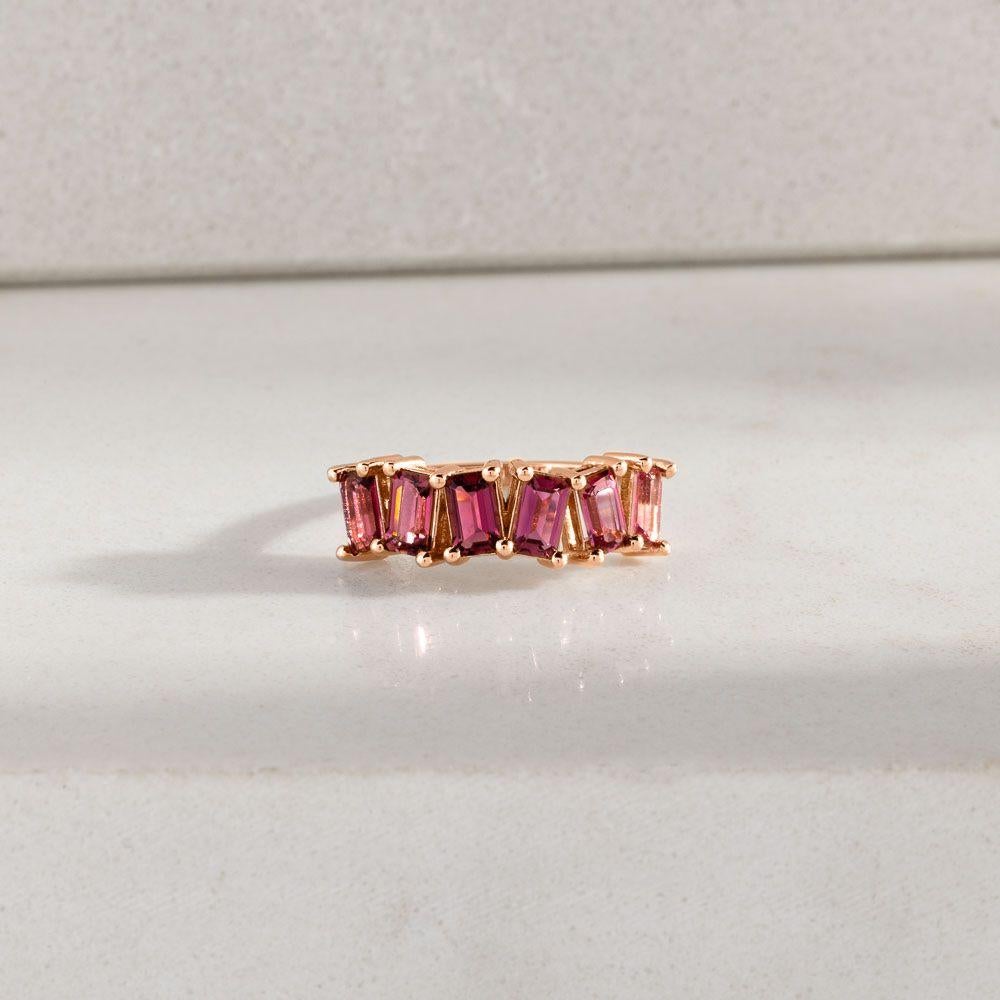 For Sale:  Ecksand 18k Rose Gold Pink Tourmaline Ring 4