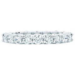 Ecksand 18k White Gold Shared Prong Diamond Eternity Ring