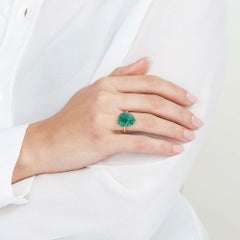 Ecksand 18k Yellow Gold Aventurine Cocktail Ring