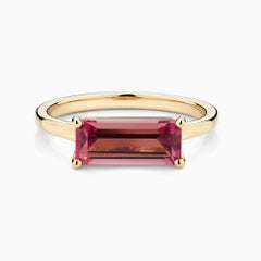 Ecksand 18k Yellow Gold Baguette Cut Tourmaline Ring