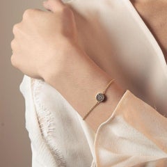 Ecksand 18k Yellow Gold Blue Sapphire Evil Eye Bracelet