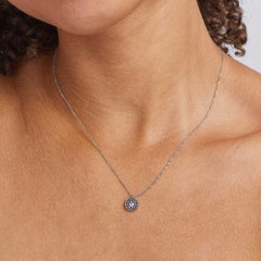 Ecksand 18k Yellow Gold Blue Sapphire Evil Eye Necklace