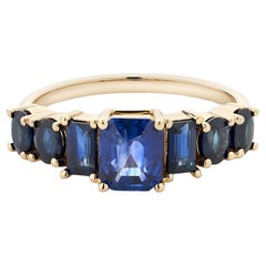 Ecksand 18k Yellow Gold Blue Sapphire Ring