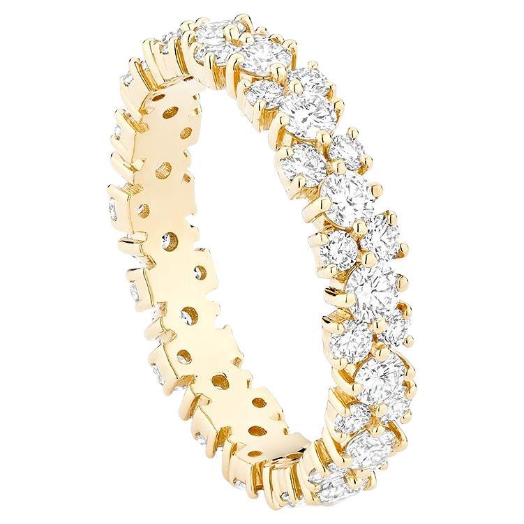 Customizable Ecksand 18k Yellow Gold Sapphire Diamond Ring For Sale at ...