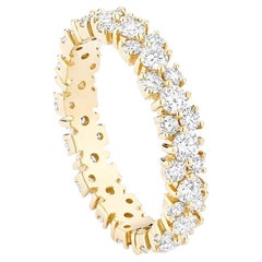 Ecksand 18k Yellow Gold Interlocking Diamond Eternity Ring