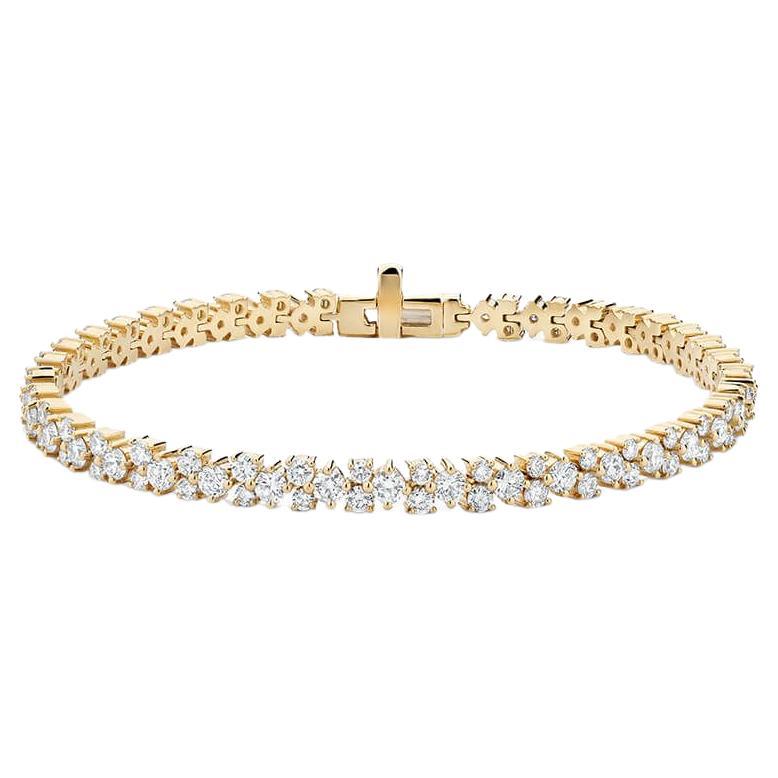18K Yellow Gold Cartier Tennis Bracelet For Sale at 1stDibs tennis