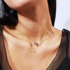 Ecksand 18k Yellow Gold Marquise Cut Diamond Solitaire Necklace