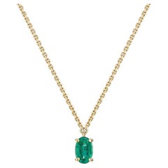 Emerald Cut Necklace 18 Karat For Sale at 1stDibs