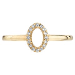 Ecksand 18k Yellow Gold Oval Diamond Ring