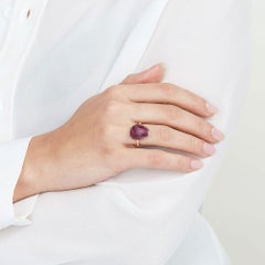 Ecksand 18k Yellow Gold Ruby Cocktail Ring
