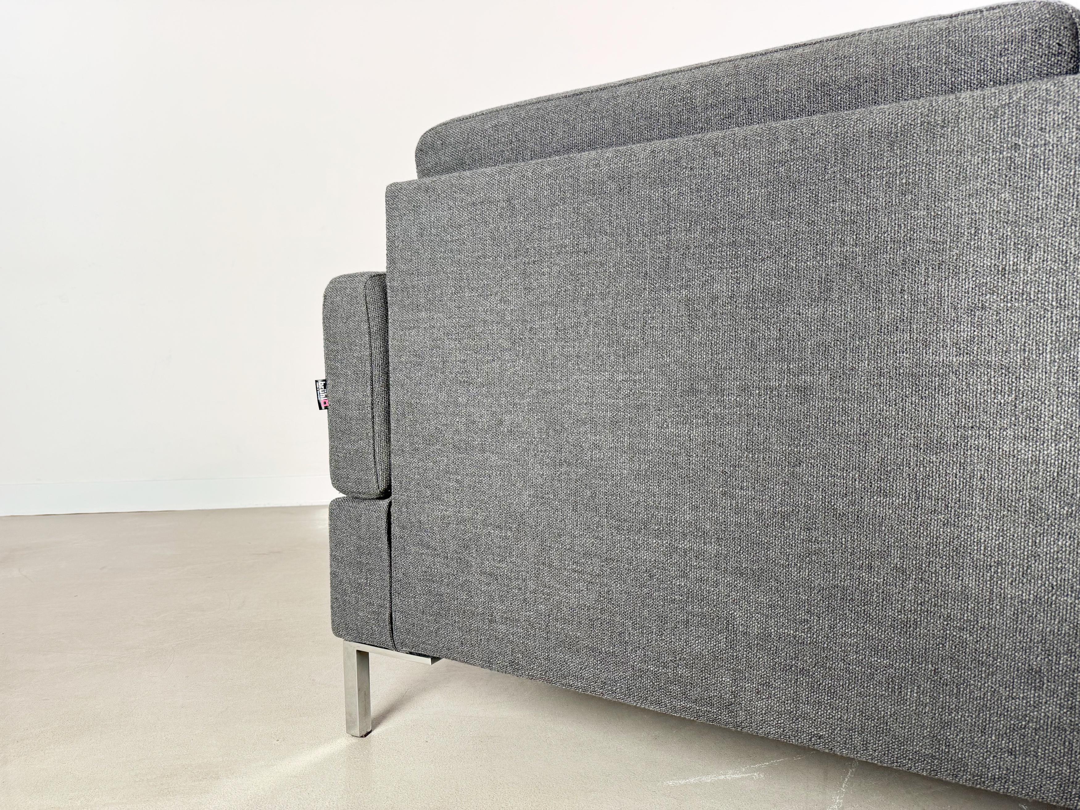 Ecksofa Brühl Alba Design Sofá Couch mit Recammiere grau Alemán en venta