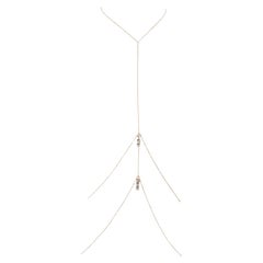 Éclat 14K Gold-Filled Body Chain with Faceted Crystal Accents