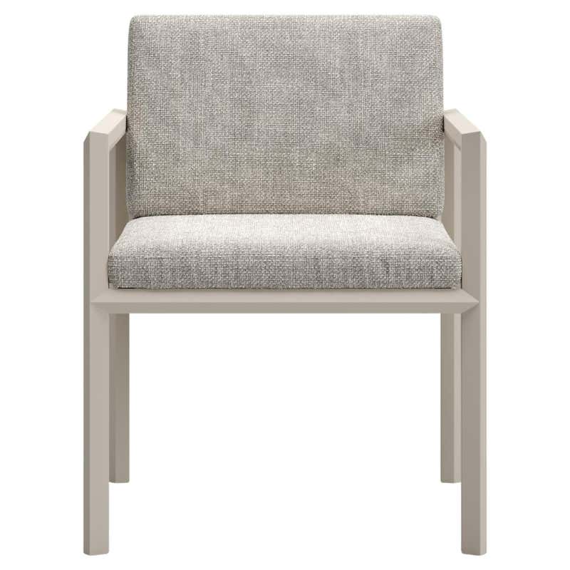 Link-Bisque Wicker, Fabric And Powder-Coated Aluminum Dining Chair by ...