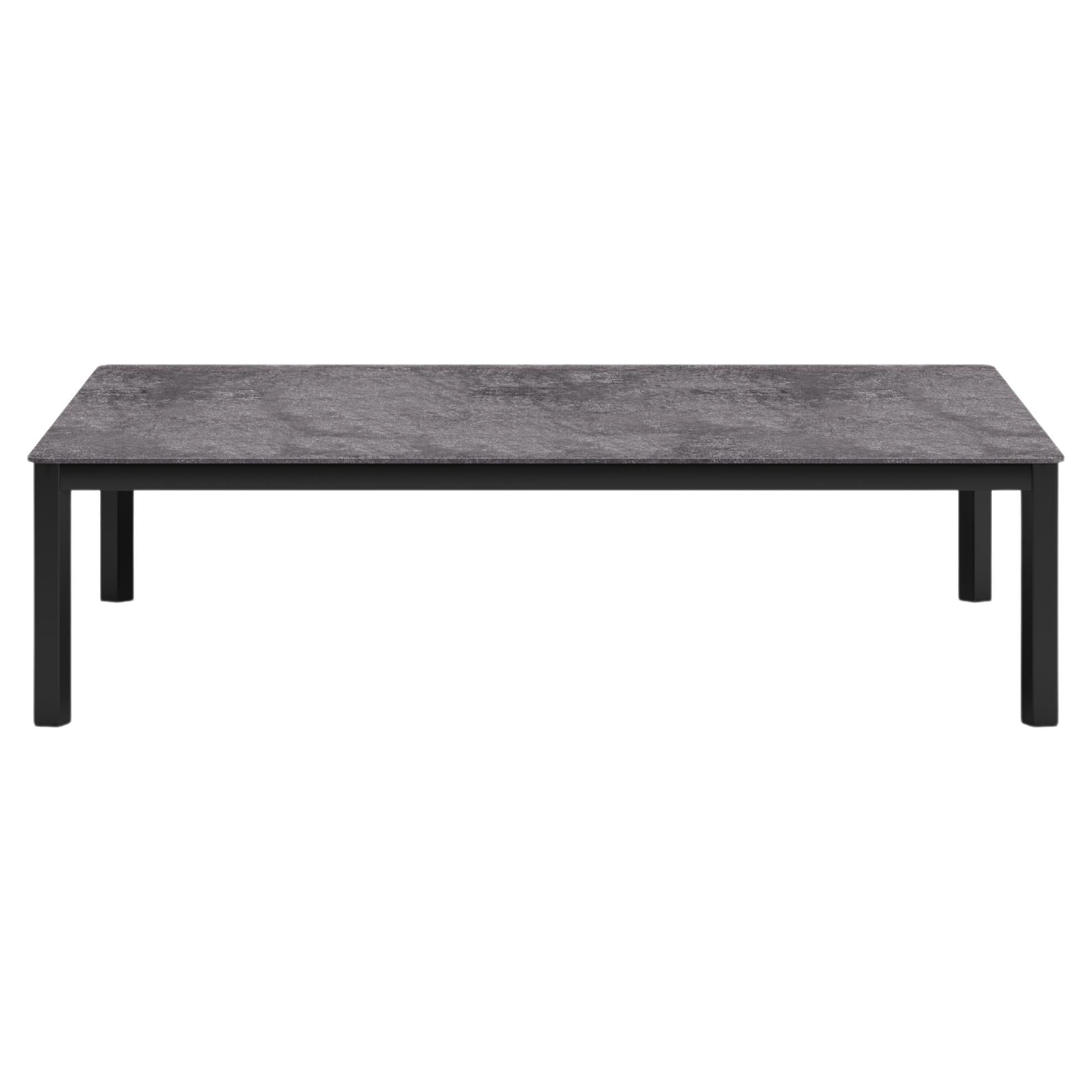 Éclat-Nightfall Aluminum Frame And Sintered Stone Tabletop Coffee Table by SNOC