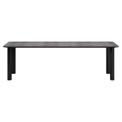 Éclat-Nightfall Aluminum Frame And Sintered Stone Tabletop Dining Table by SNOC
