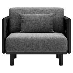 Éclat-Nightfall Rope, Luminesce Fabric And Aluminum Frame Armchair by SNOC