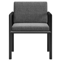 Éclat-Nightfall Rope, Luminesce Fabric And Aluminum Frame Dining Chair by SNOC