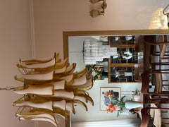 Eclectic Amber Colored Murano Chandelier in Flamingo style