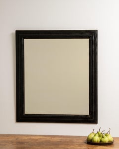 Eclectic Black-Patinated Mirror