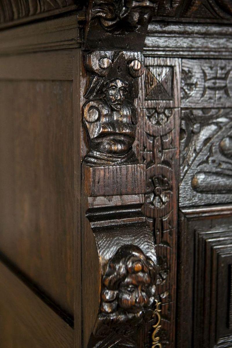 Eclectic Breton-Style Oak Sideboard From the Late 19th Century 6