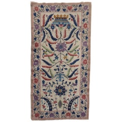 Vintage Eclectic Chinese Art Deco Scatter Rug