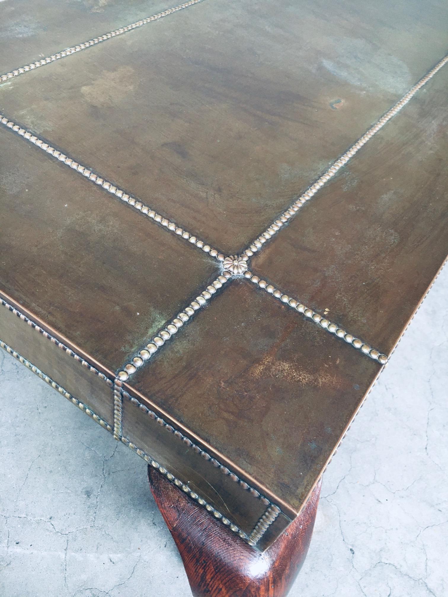Eclectic Design Brass Coffee Table, France 1960's For Sale 10