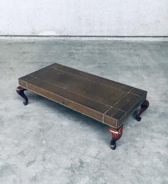 Eclectic Design Brass Coffee Table, France 1960's