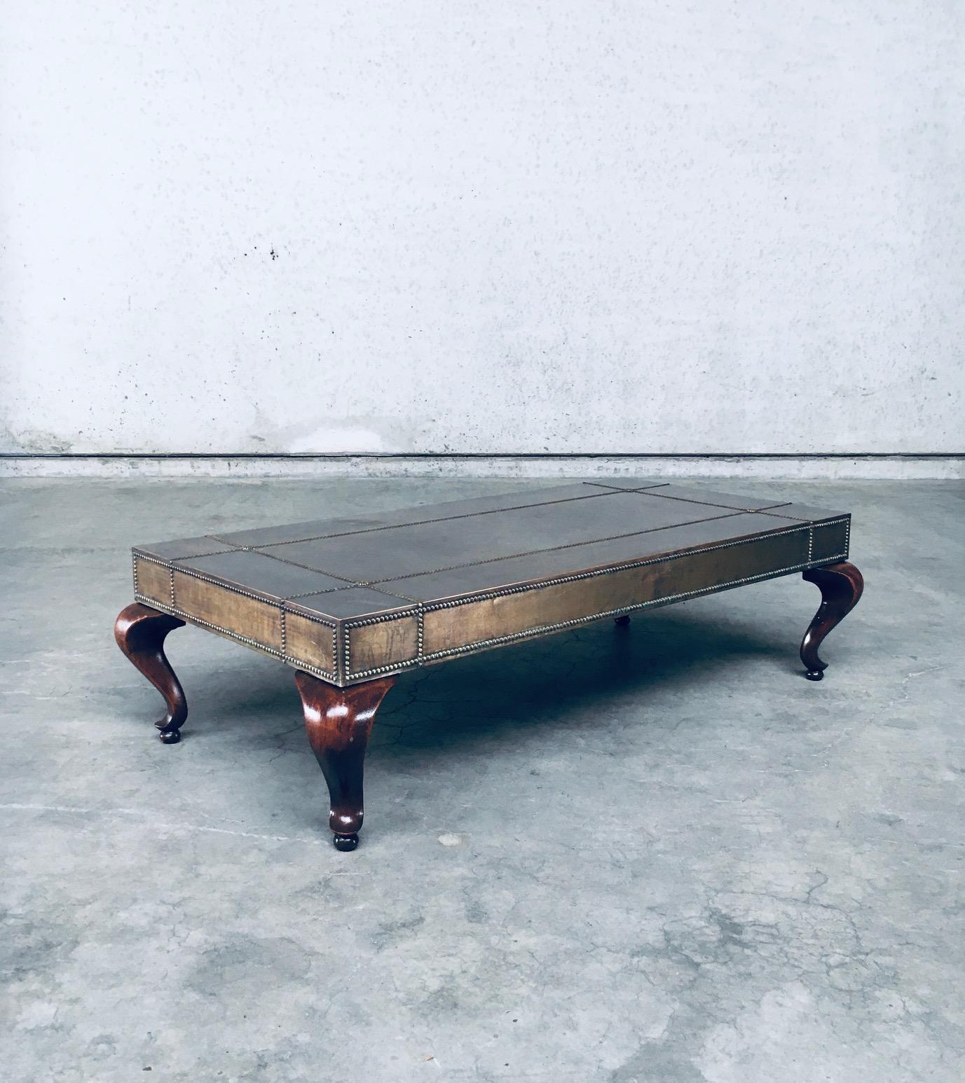 Eclectic Design Brass Coffee Table, France 1960's For Sale 1