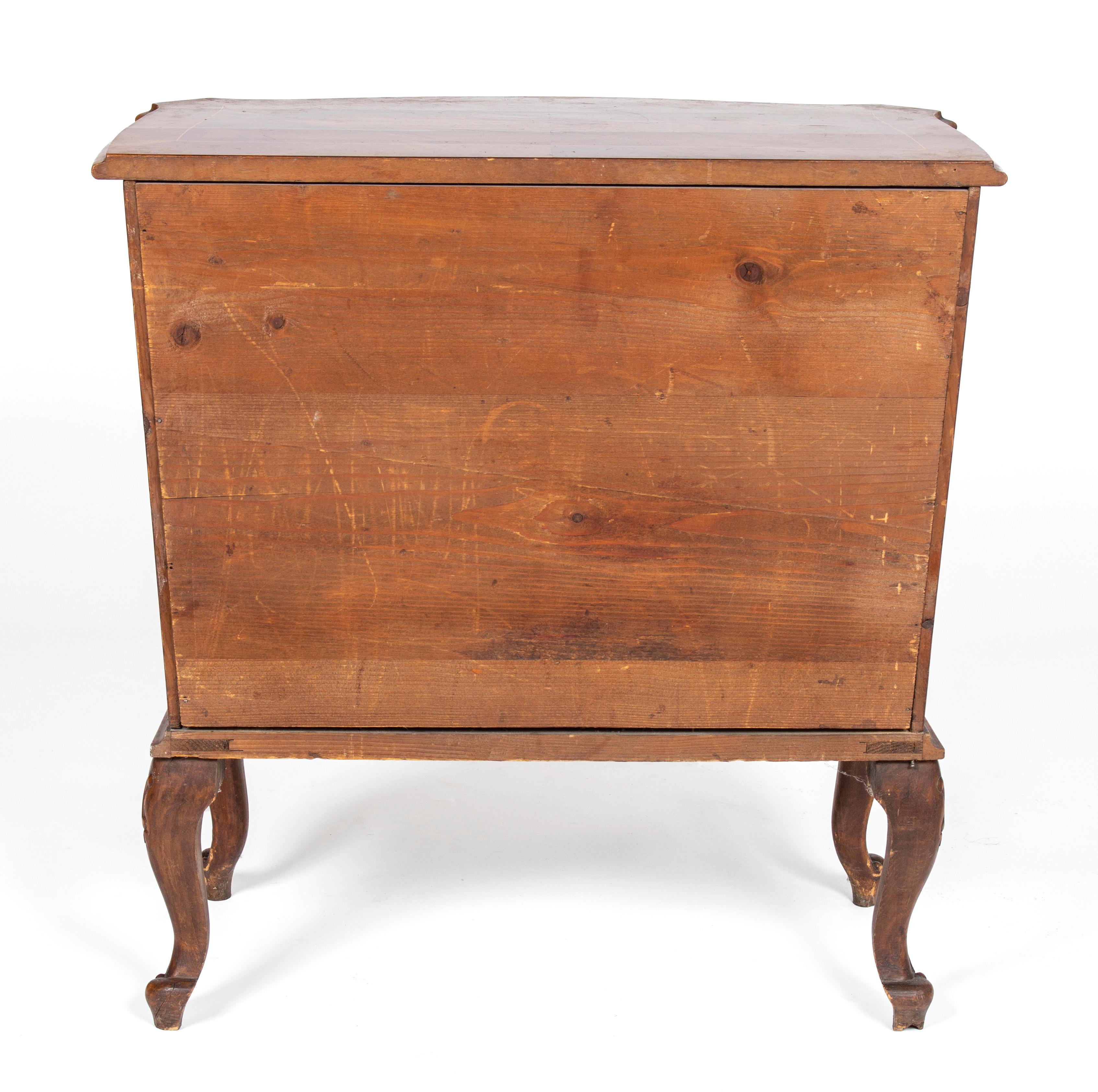 Eclectic Dresser with 3 Drawers, ca. 1900 4