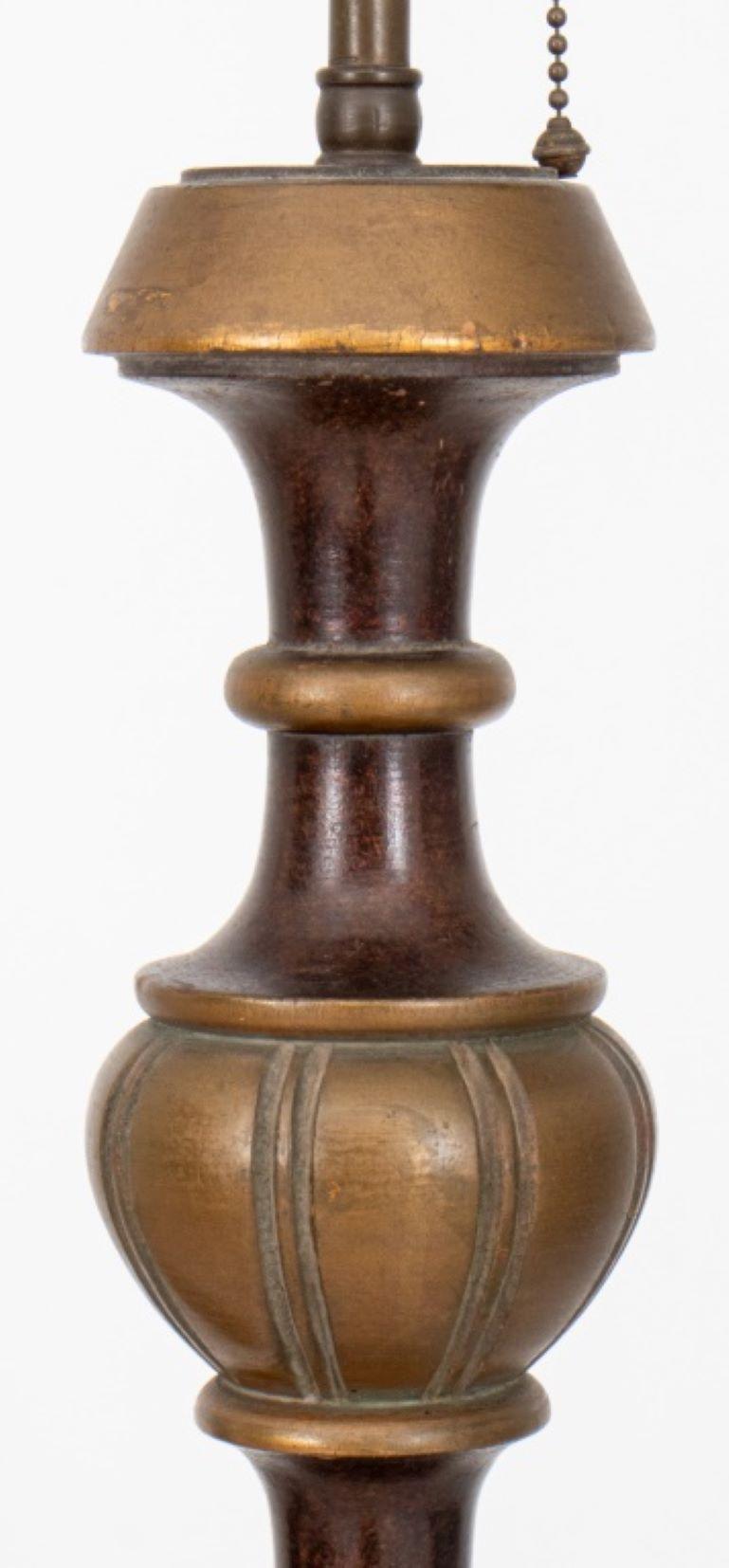 Faux Bois Eclectic Gilded Age Floor Lamp, ca. 1910