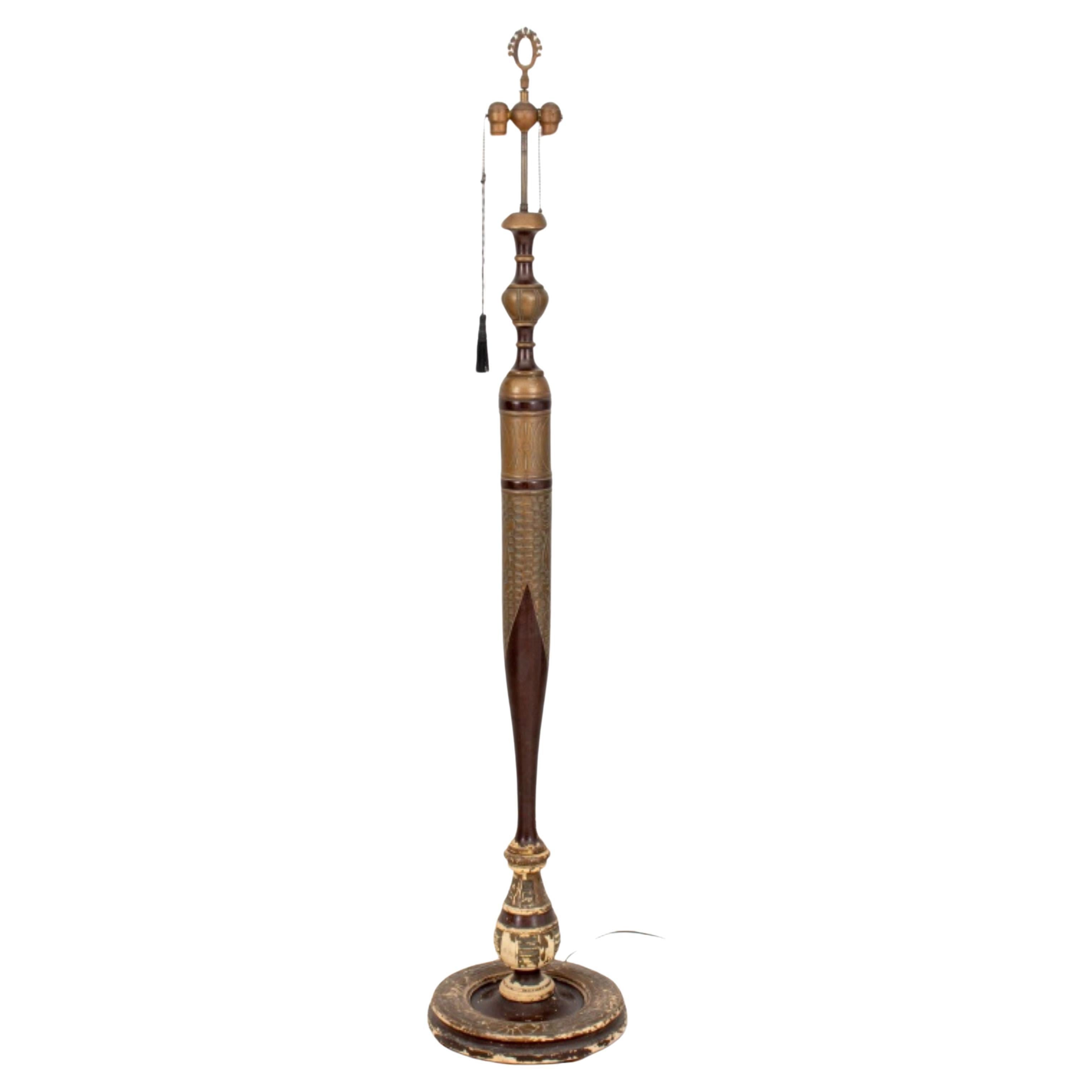 Eclectic Gilded Age Floor Lamp, ca. 1910 For Sale