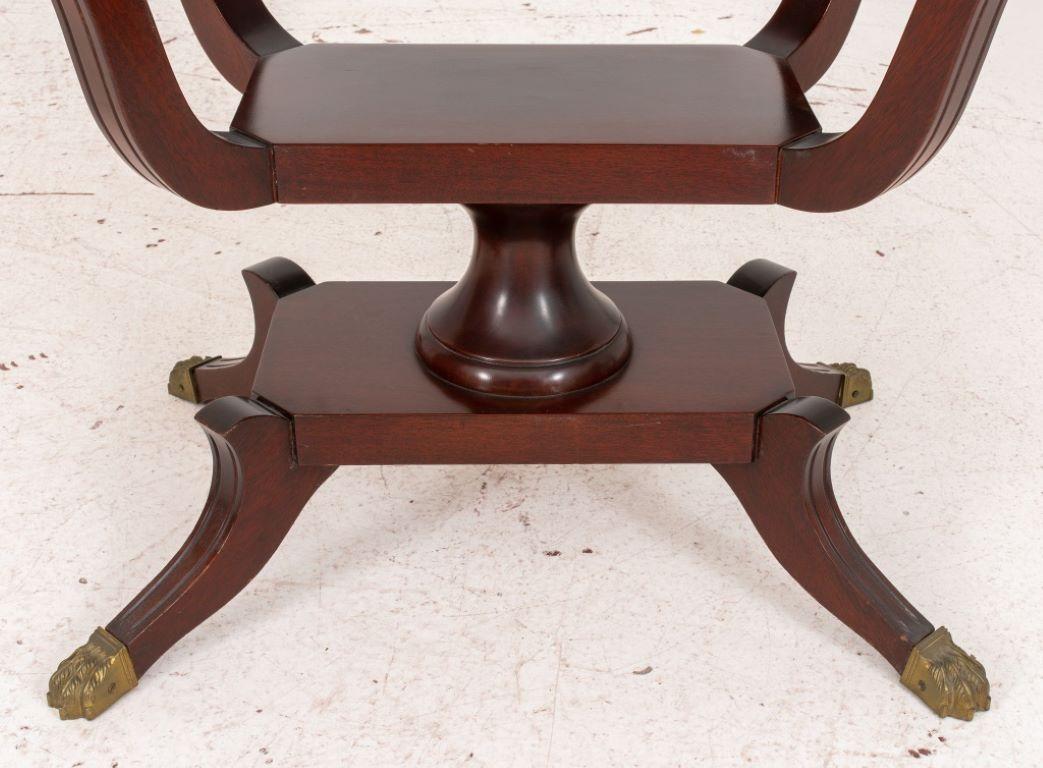 Mid-Century Modern Eclectic Inlaid Mahogany Side Table, ca. 1900s For Sale