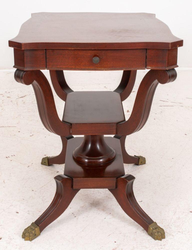 Unknown Eclectic Inlaid Mahogany Side Table, ca. 1900s For Sale