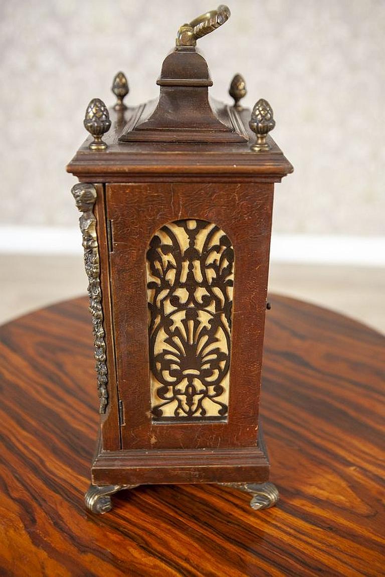 Wood Eclectic Junghans Mantel Clock From the Early 20th Century