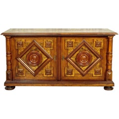 Eclectic Mahogany Commode, circa 1920