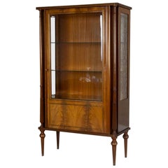 Vitrine éclectique en acajou du milieu du 20e siècle. 20e siècle