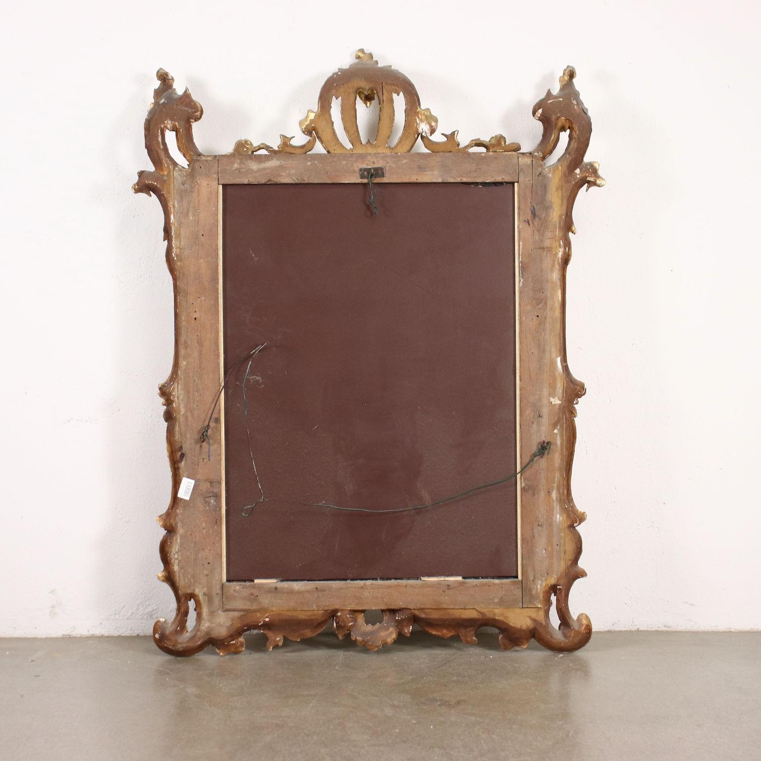 Eclectic Mirror Wood Italy 19th Century For Sale 3