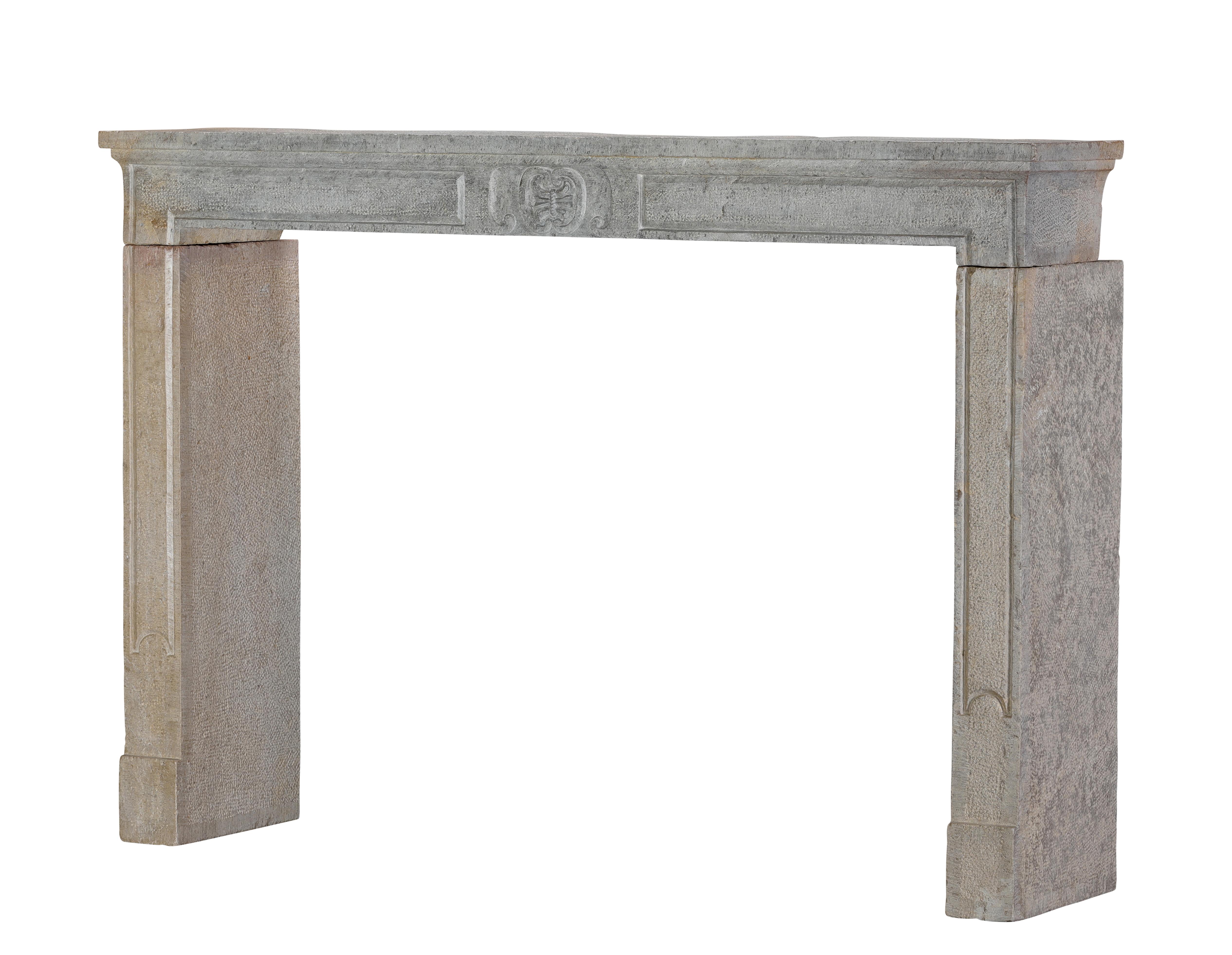 Interior ecléctico de mezcla moderna-histórica - Chimenea francesa de piedra del siglo XVIII en venta 8