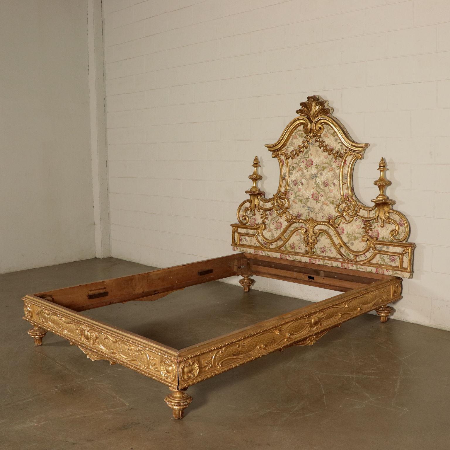 Eclectic Neo-Baroque Big Bed, Italy, 19th Century 1