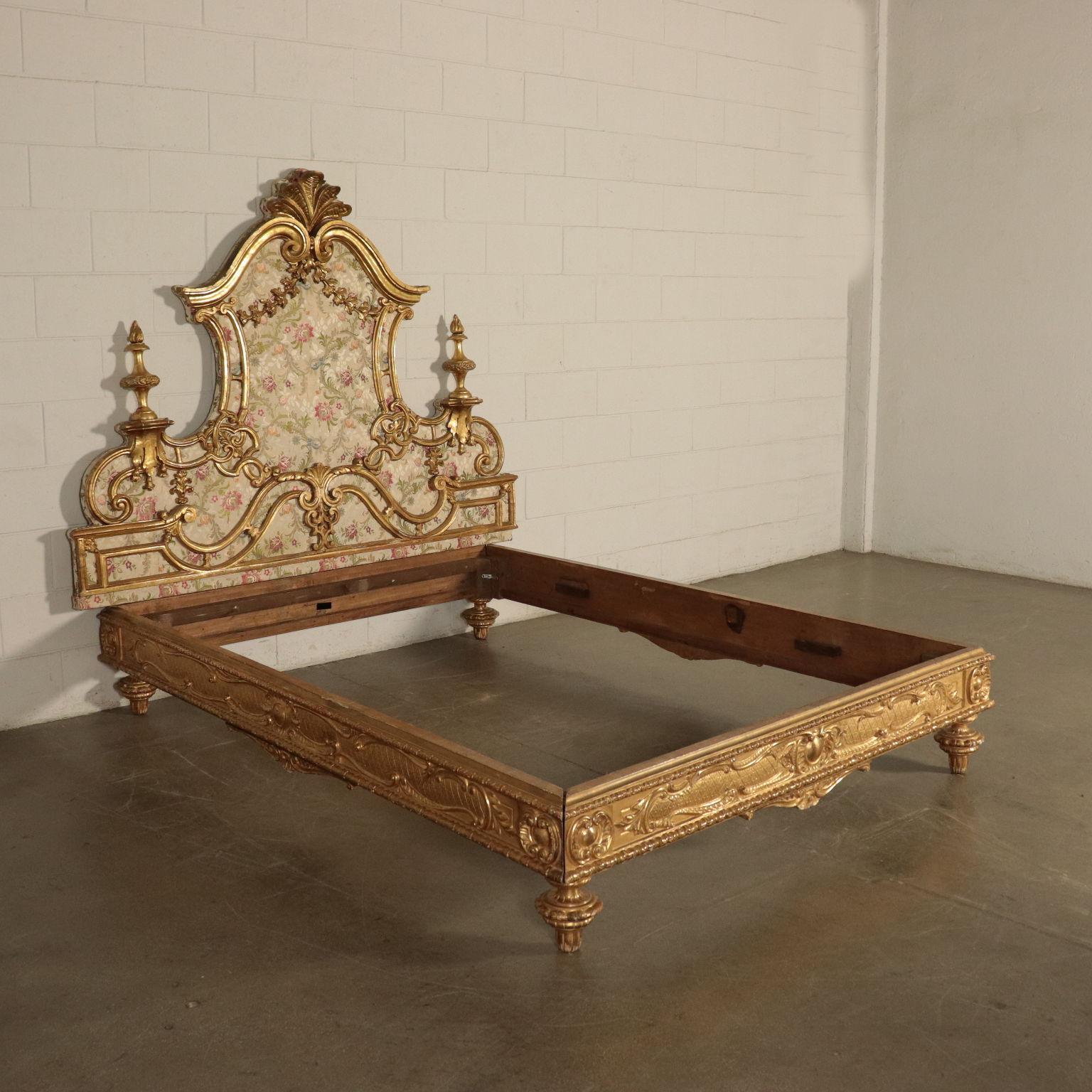 Eclectic Neo-Baroque Big Bed, Italy, 19th Century 2